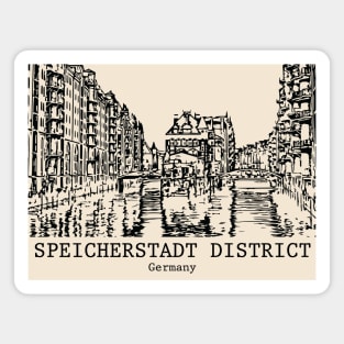 Speicherstadt District - Germany Magnet